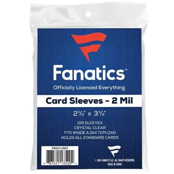 FANATICS SOFT SLEEVES 0100ct